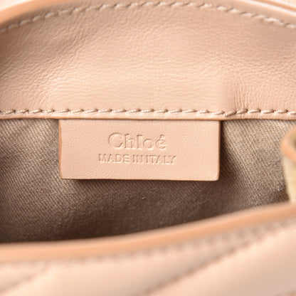 Chloe Calfskin Quilted Mini Faye Backpack Pearl Beige 7 of 10