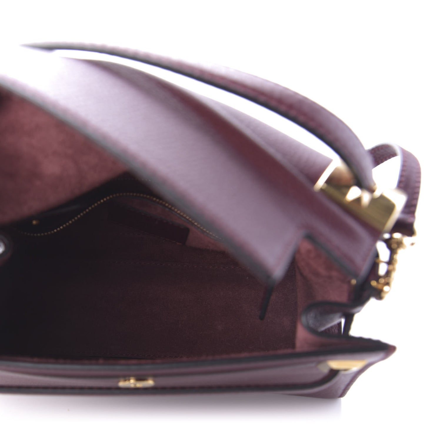 Grainy Calfskin Small My Rockstud Frame Bag Rubin