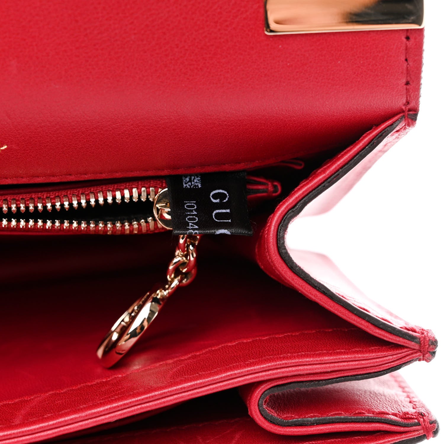 Gucci Calfskin Small 1973 Shoulder Flap Bag Hibiscus Red 9 of 19