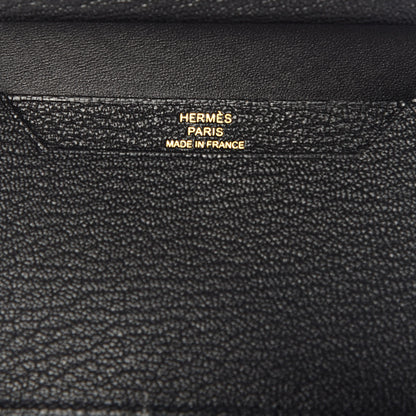 Hermes Chevre Mysore Mini Bearn Wallet Black 6 of 7