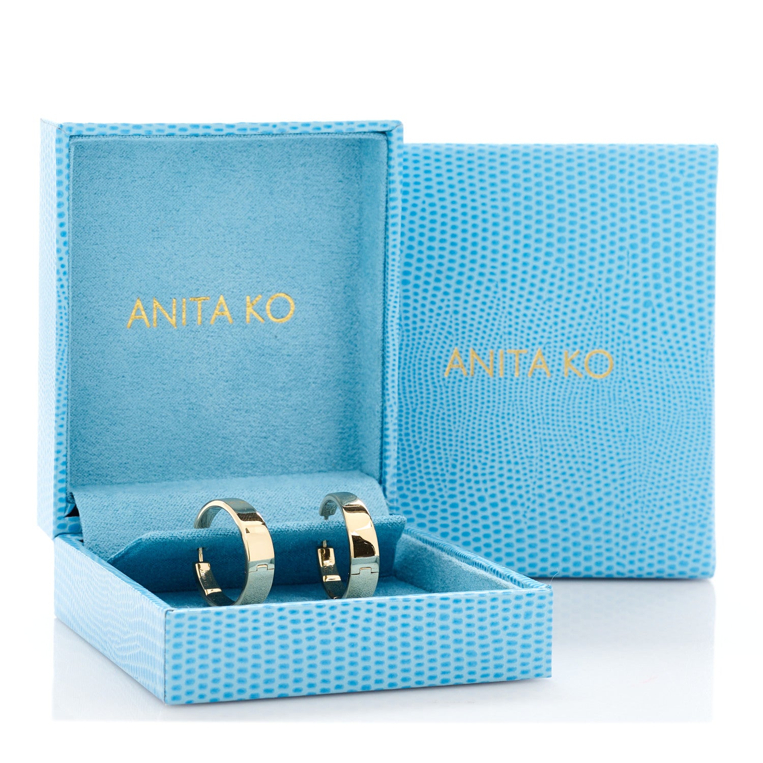 Anita Ko 18K Yellow Gold Classic Meryl Hoop Earrings 5 of 5