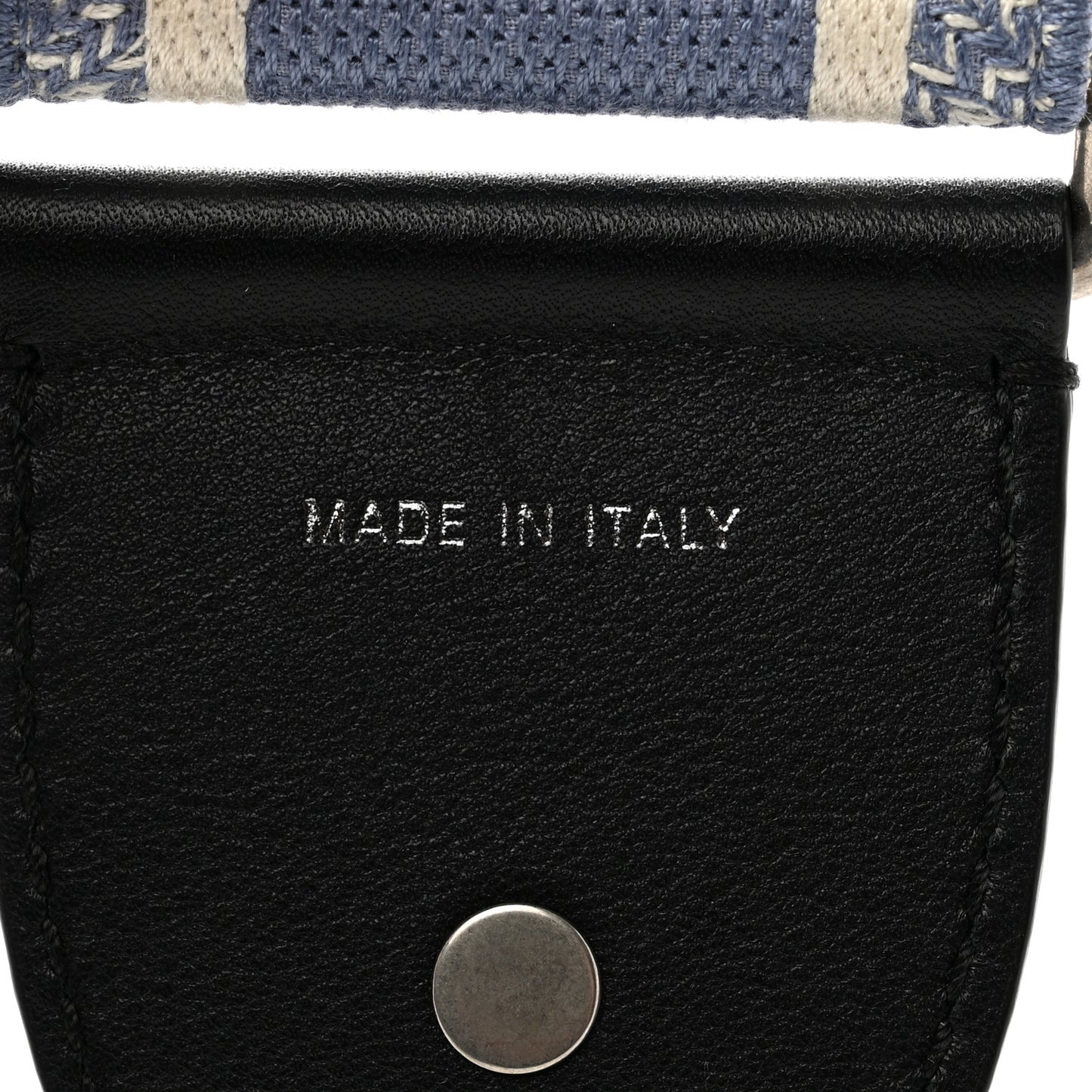 Canvas Embroidered Shoulder Strap Light Blue