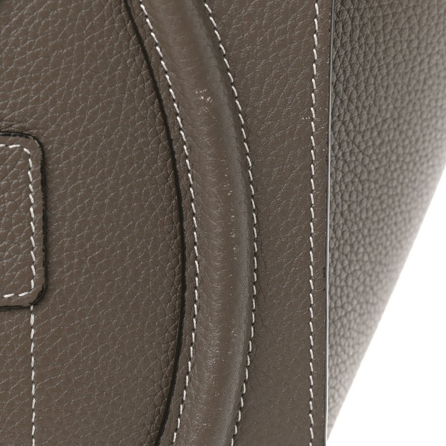 Drummed Calfskin Micro Luggage Souris