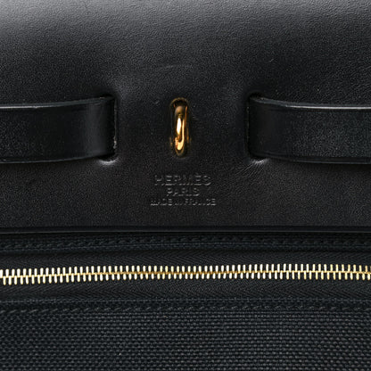 Hermes Military Toile Vache Hunter Herbag Zip PM 31 Black 7 of 17