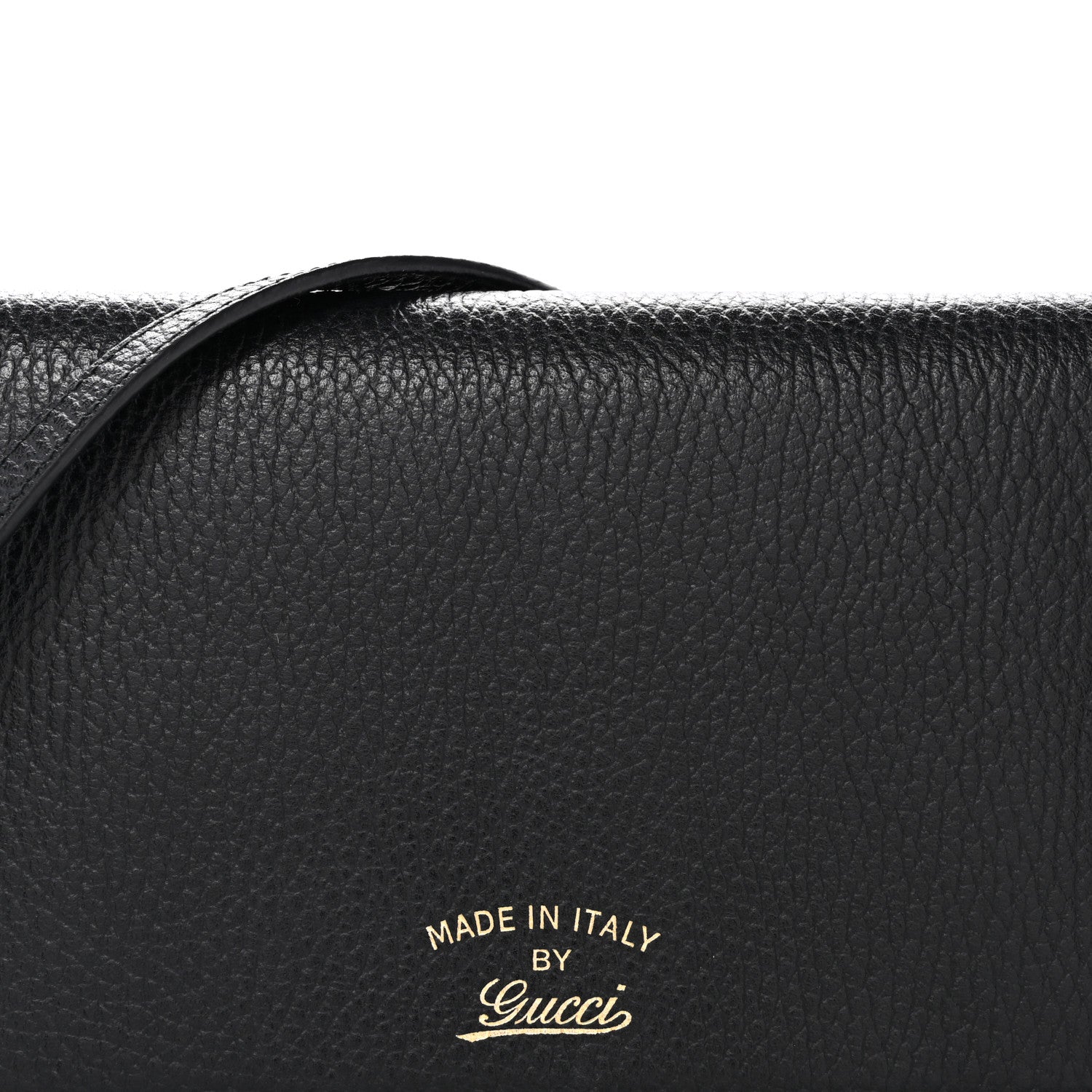 Gucci Dollar Calfskin Mini Swing Wallet Bag Black 8 of 12