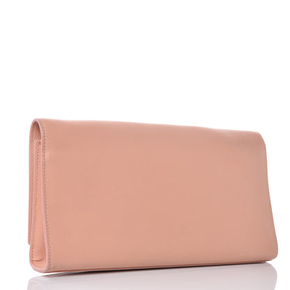 Saint Laurent Calfskin Classic Monogram Cassandre Clutch Blush 3 of 12