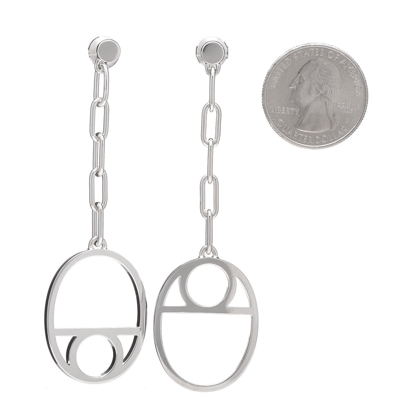 Sterling Silver Chaine D'Ancre Game Drop Earrings