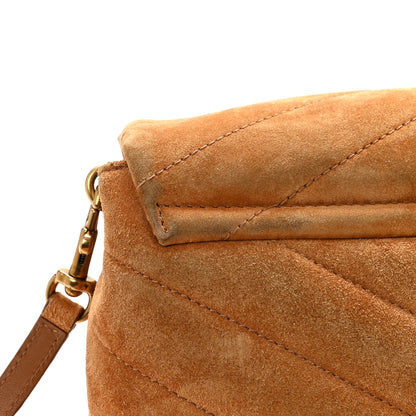 Saint Laurent Suede Toy Loulou Shoulder Bag Cinnamon 12 of 14