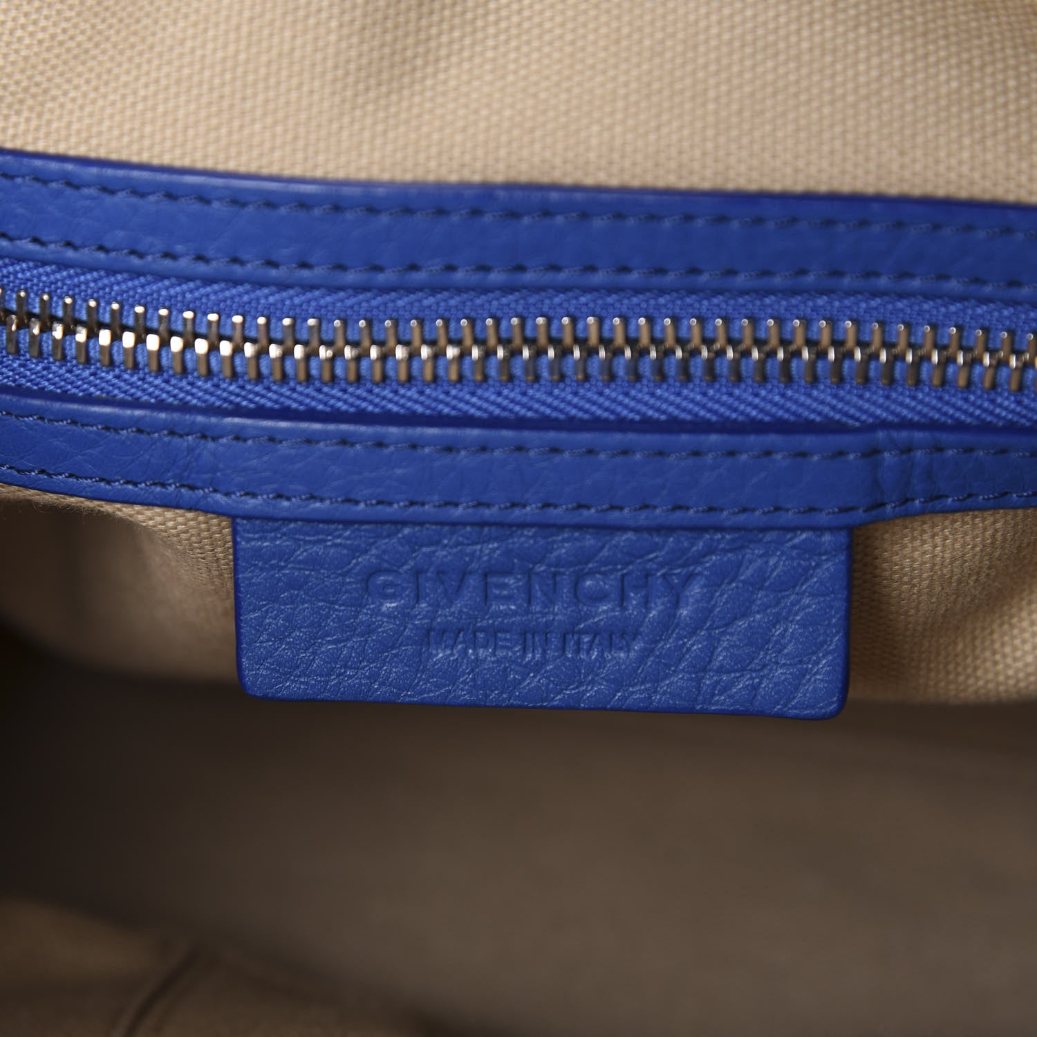 Givenchy Waxy Grained Calfskin Small Nightingale Blue Indigo 9 of 11