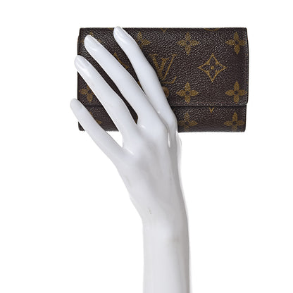 Louis Vuitton Monogram Porte-Monnaie Tresor Wallet 2 of 10