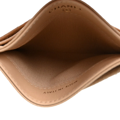 Chanel Caviar Quilted Card Holder Beige 5 of 11