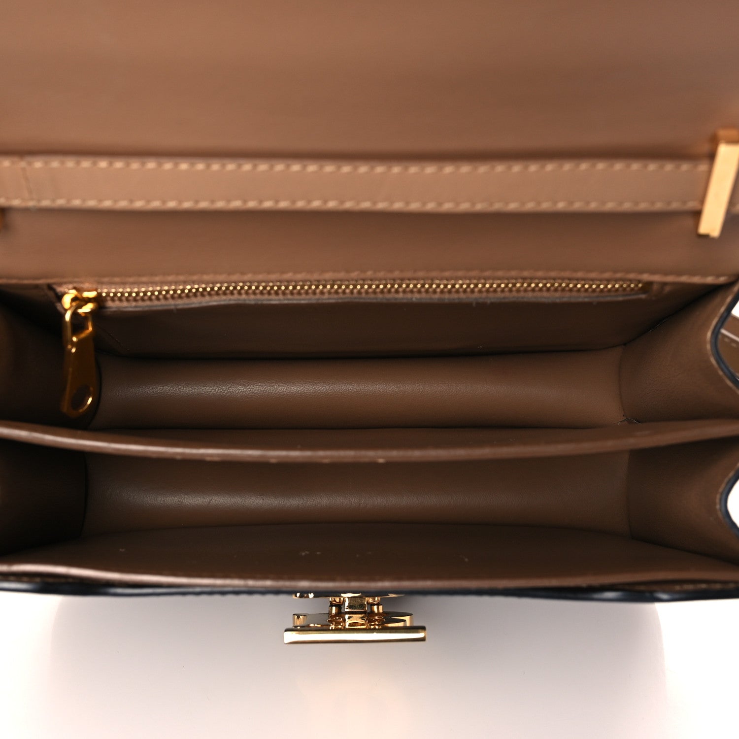 Burberry Calfskin Small TB Envelope Clutch Bag Malt Brown 5 of 10