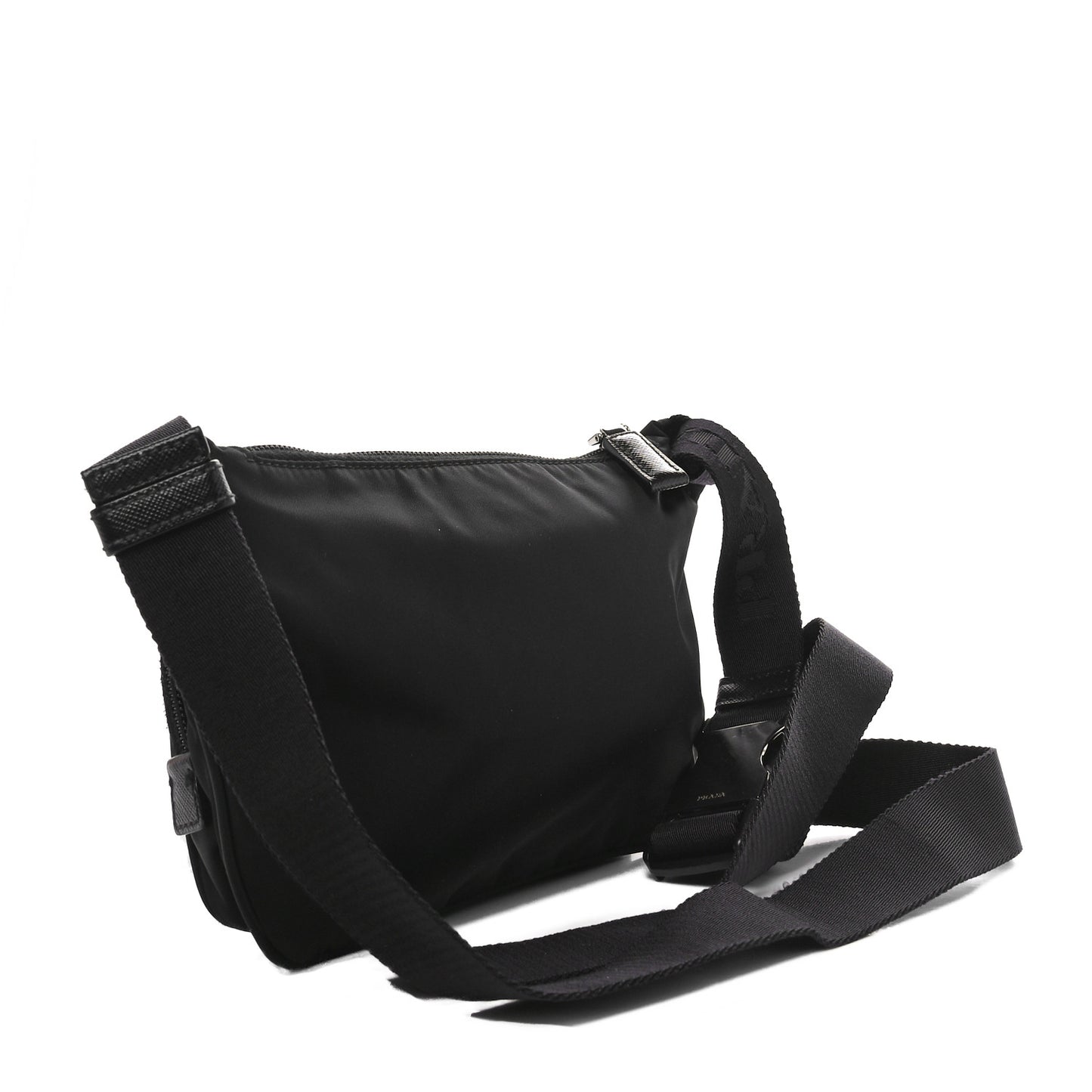 Re-Nylon Saffiano Belt Bag Black