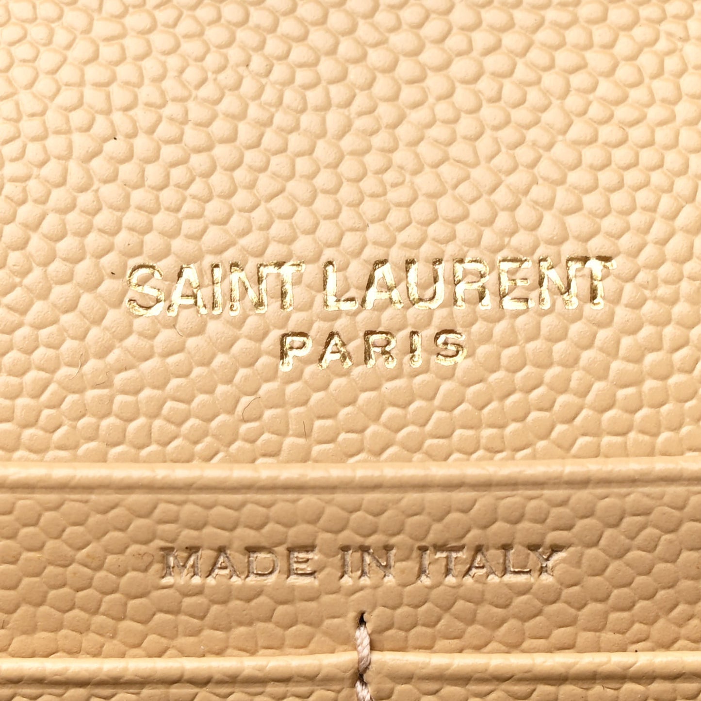 Grain De Poudre Matelasse Chevron Monogram Chain Wallet Nude Powder