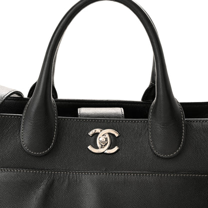 Chanel Calfskin Cerf Executive Shopper Tote Black 8 of 12