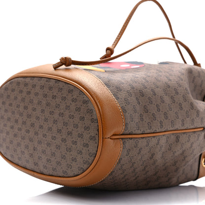 Gucci X DISNEY Mini Vintage GG Supreme Monogram Bucket Bag Beige Vintage Sun Oil 9 of 9