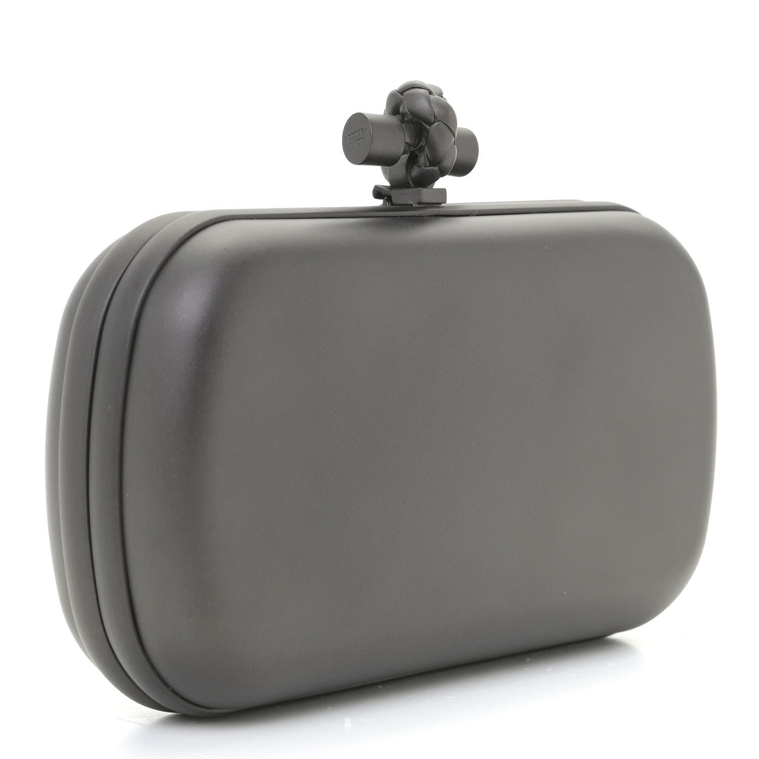 Bottega Veneta Nappa Mirror Lens Knot Clutch Dark Grey 2 of 9