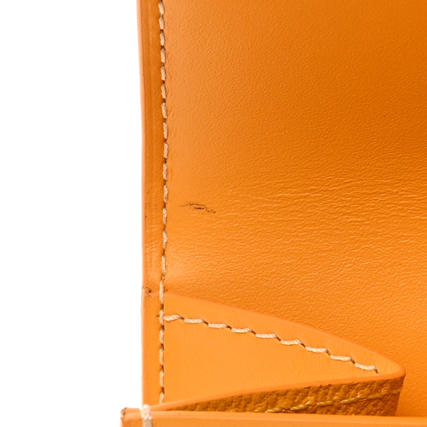 Goyardine Marigny Coin Purse Wallet Yellow