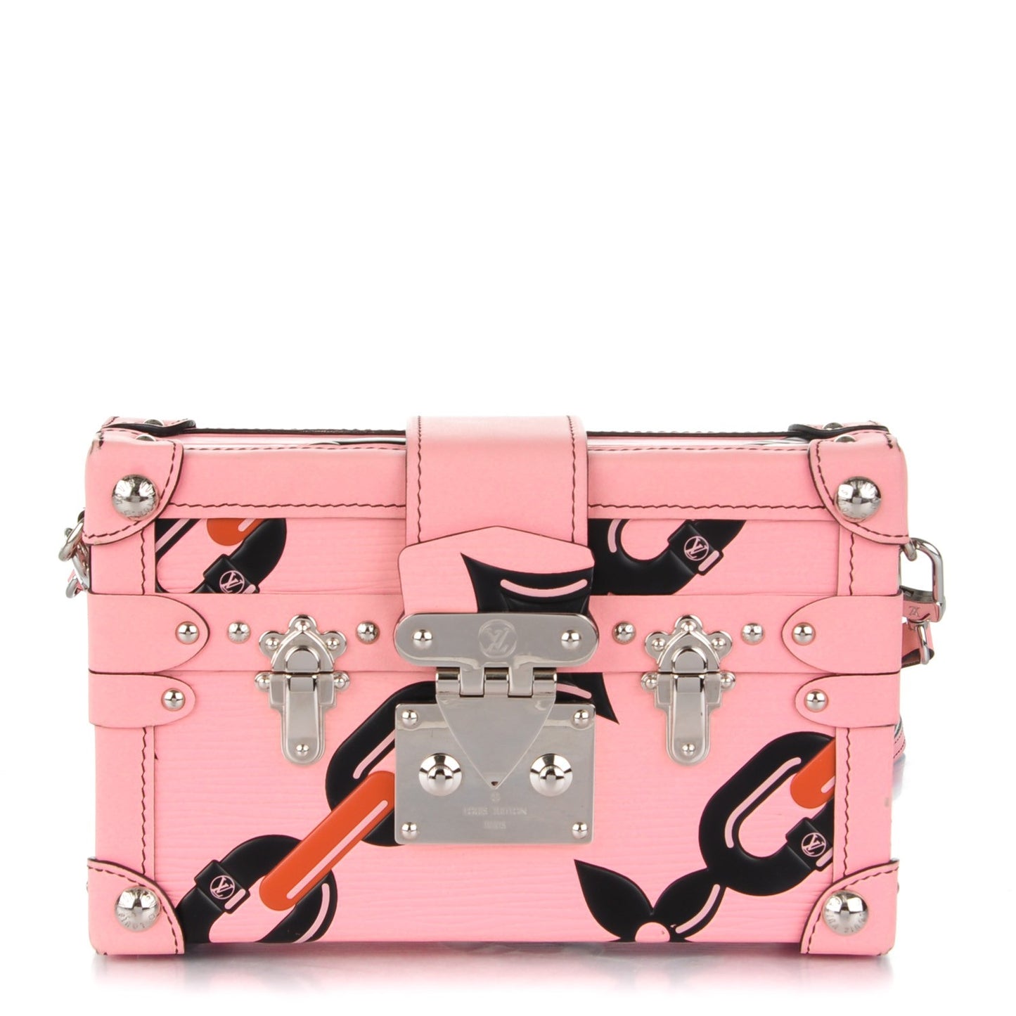 Epi Chain Flower Petite Malle Pink