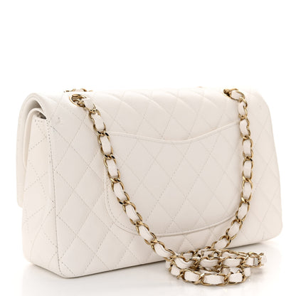 Chanel Caviar Quilted Medium Double Flap White 3 of 11