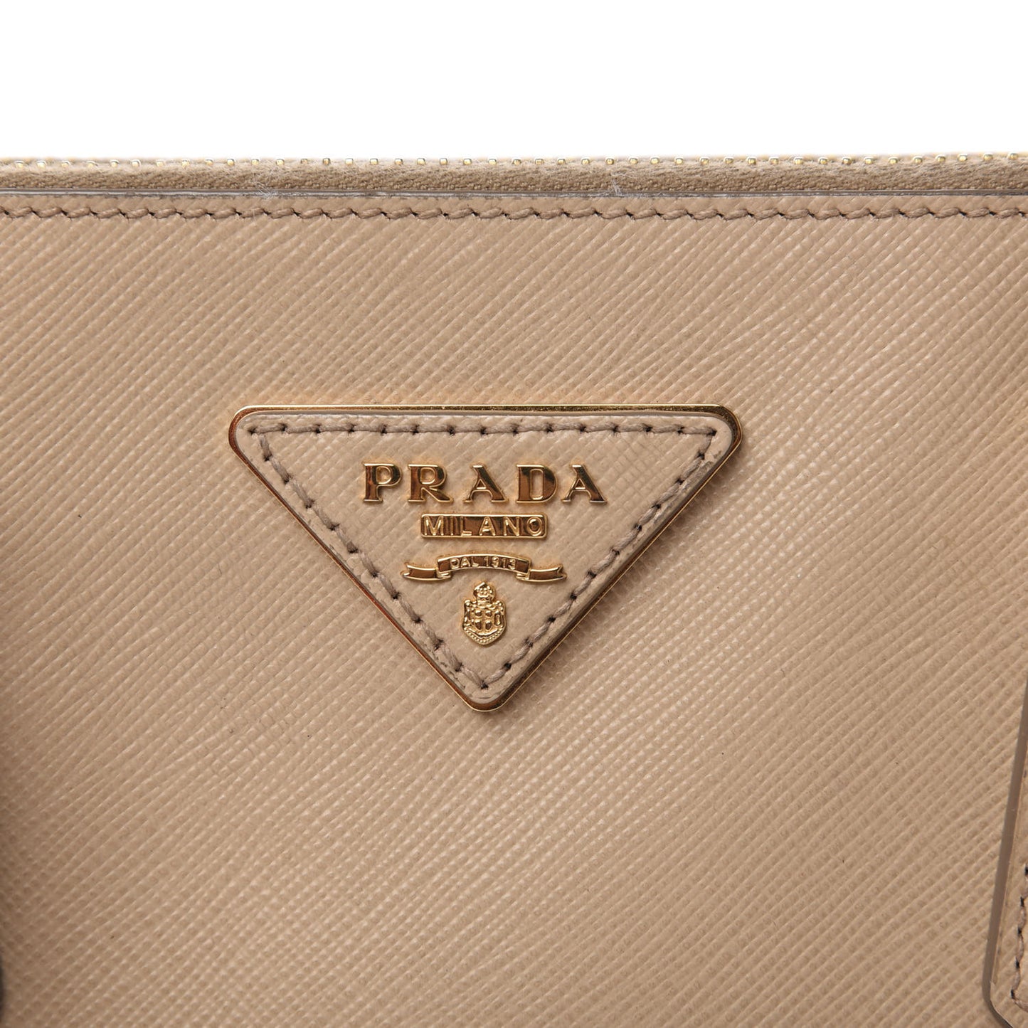 Saffiano Small Galleria Double Zip Tote Sabbia