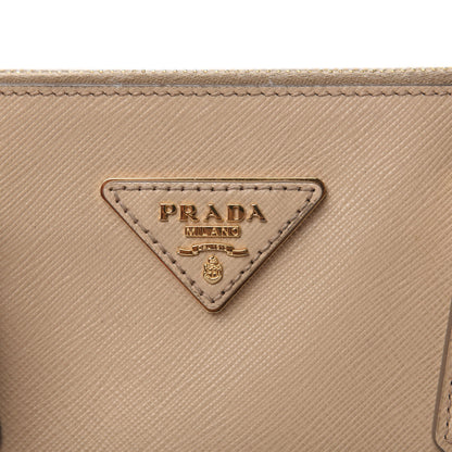 Prada Saffiano Small Galleria Double Zip Tote Sabbia 10 of 10
