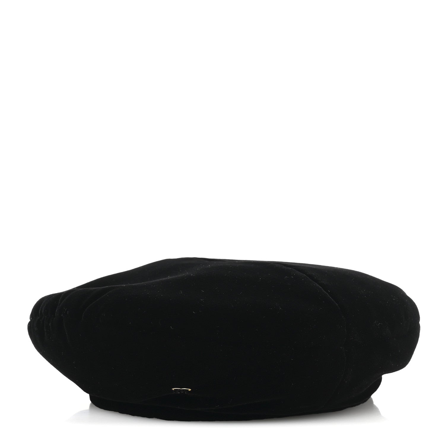Chanel Velvet Beret Hat S Black 1 of 8