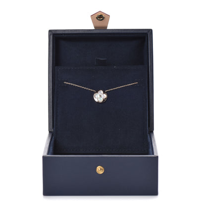 Louis Vuitton 18K Pink Gold Mother Of Pearl Blossom Sun Pendant Necklace 8 of 8