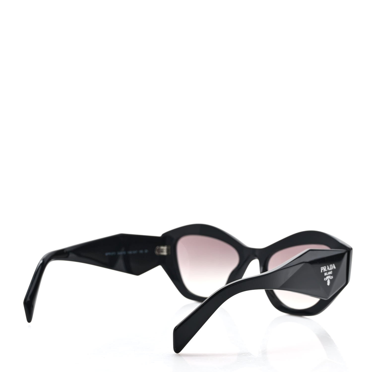 Prada Acetate Symbole Sunglasses SPR 07Y Black 4 of 7