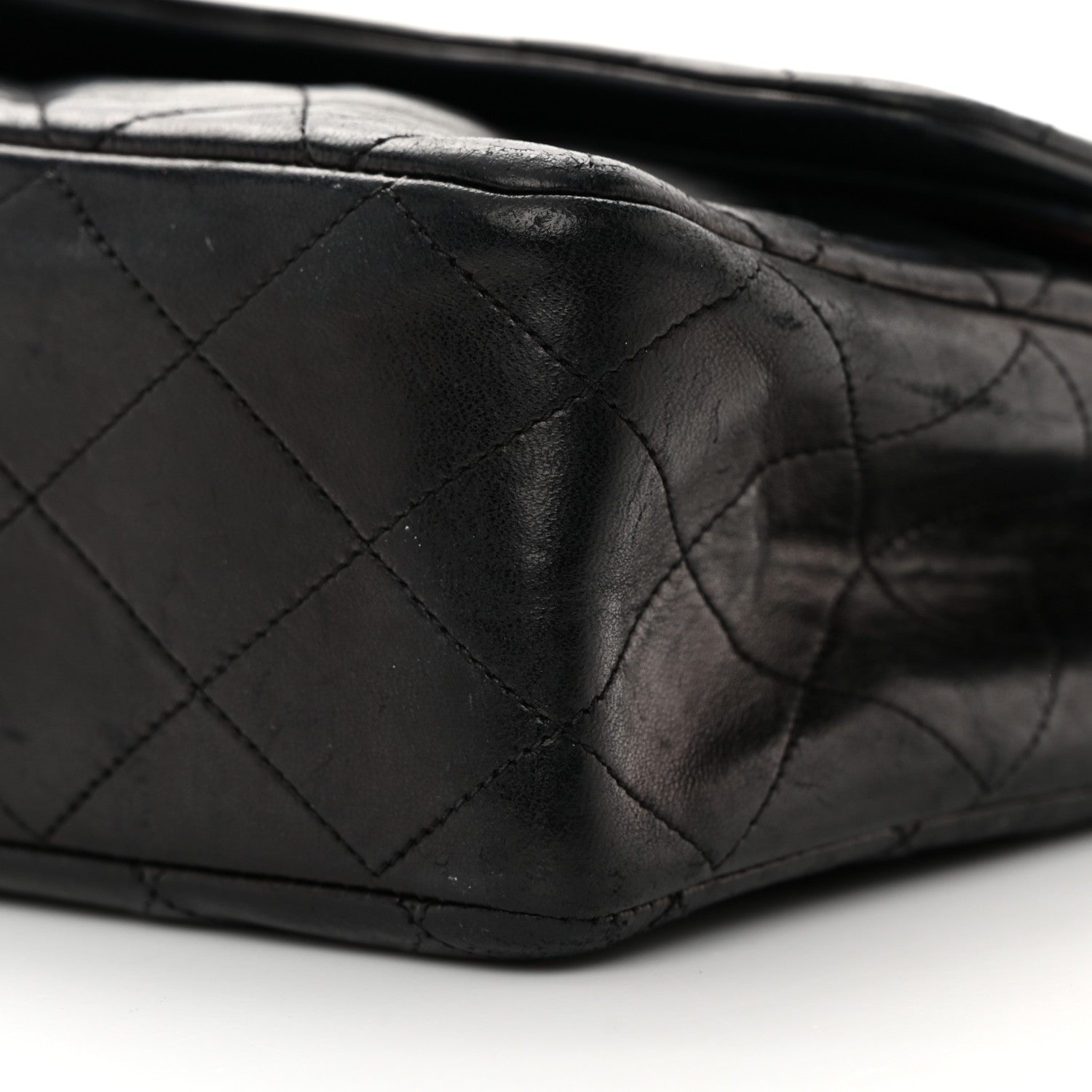 Chanel Lambskin Quilted Medium Double Flap Black 11 of 25