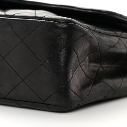 Chanel Lambskin Quilted Medium Double Flap Black 11 of 25