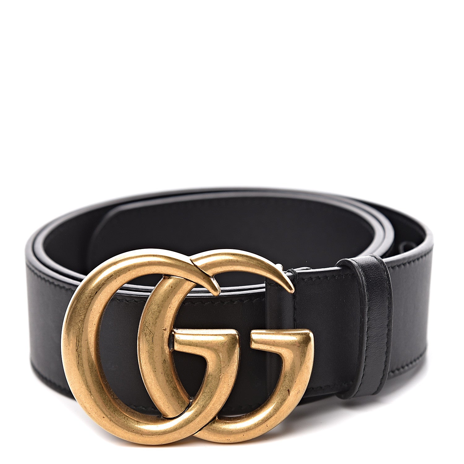 Gucci Calfskin Double G 40mm Belt 85 34 Black 1 of 6