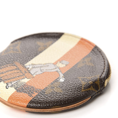 Louis Vuitton Monogram Groom Round Coin Purse 7 of 10