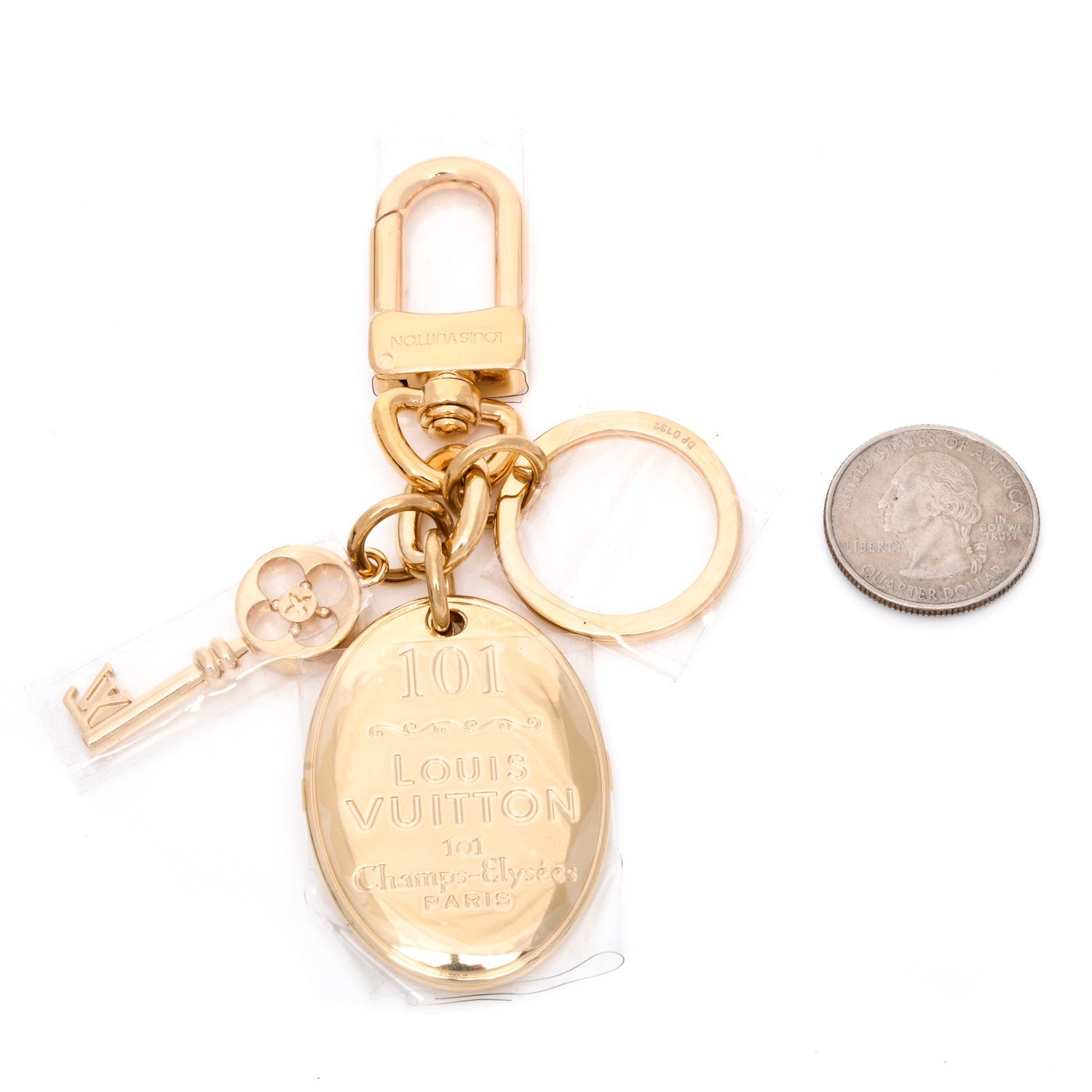 Louis Vuitton 101 Champs Elysees Maizeon Key Charm Gold 2 of 5