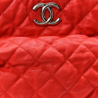 Chanel Washed Lambskin Chain Around Hobo Red 8 of 10