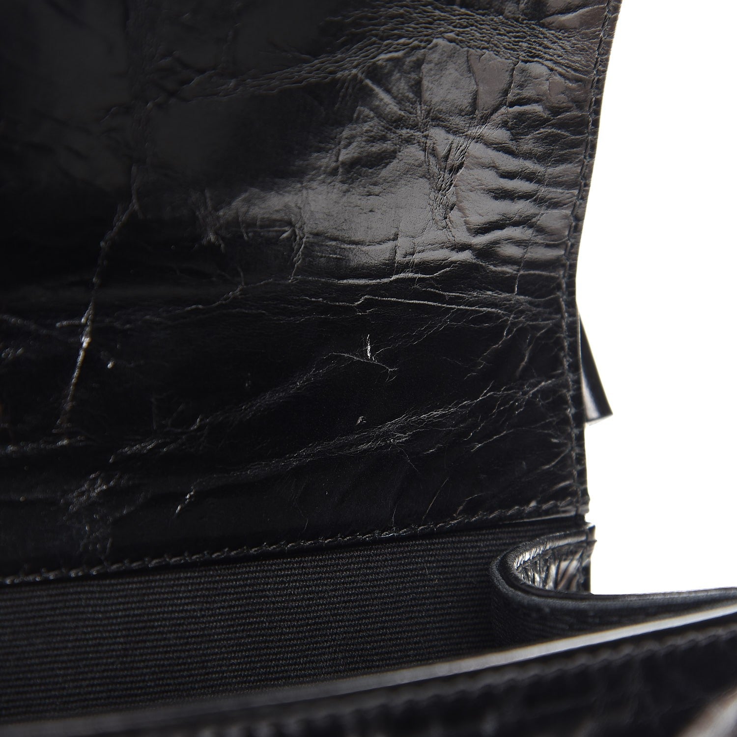 Chanel Glazed Calfskin Quilted Mini Rita Top Handle Flap Black 10 of 10