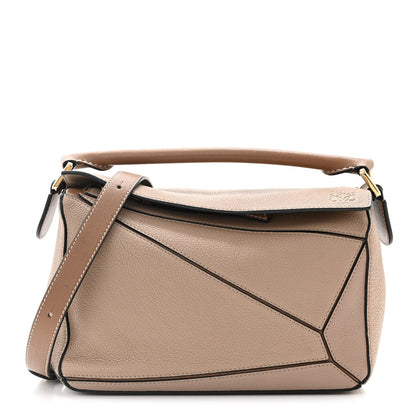 Loewe Grained Calfskin Small Puzzle Bag Sand Mink 1 of 10