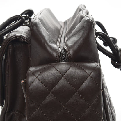 Chanel Calfskin Quilted Large Cambon Multipocket Reporter Brown Beige 14 of 14