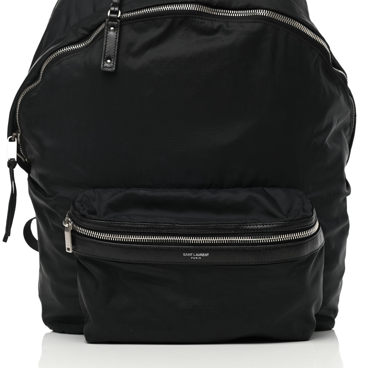 Nylon City Fold Up Backpack Belt Bag Black