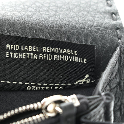 Fendi Cuoio Romano Selleria Peekaboo Continental Wallet Asfalto 8 of 10