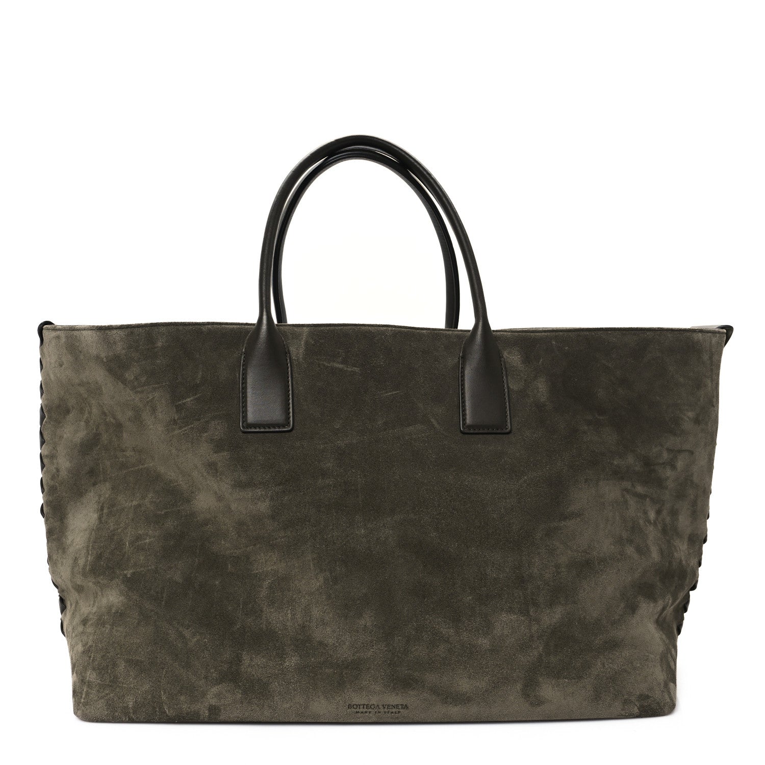 Bottega Veneta Suede Large Cabat Camping Kaki 1 of 12