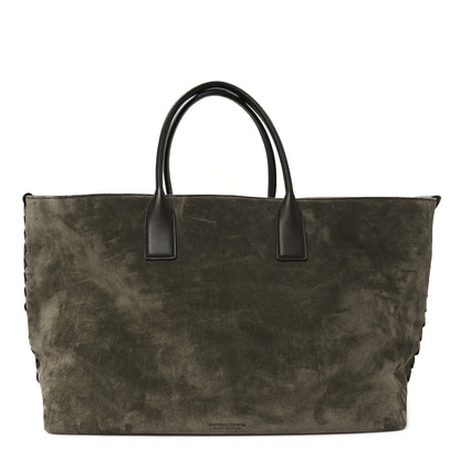 Bottega Veneta Suede Large Cabat Camping Kaki 1 of 12