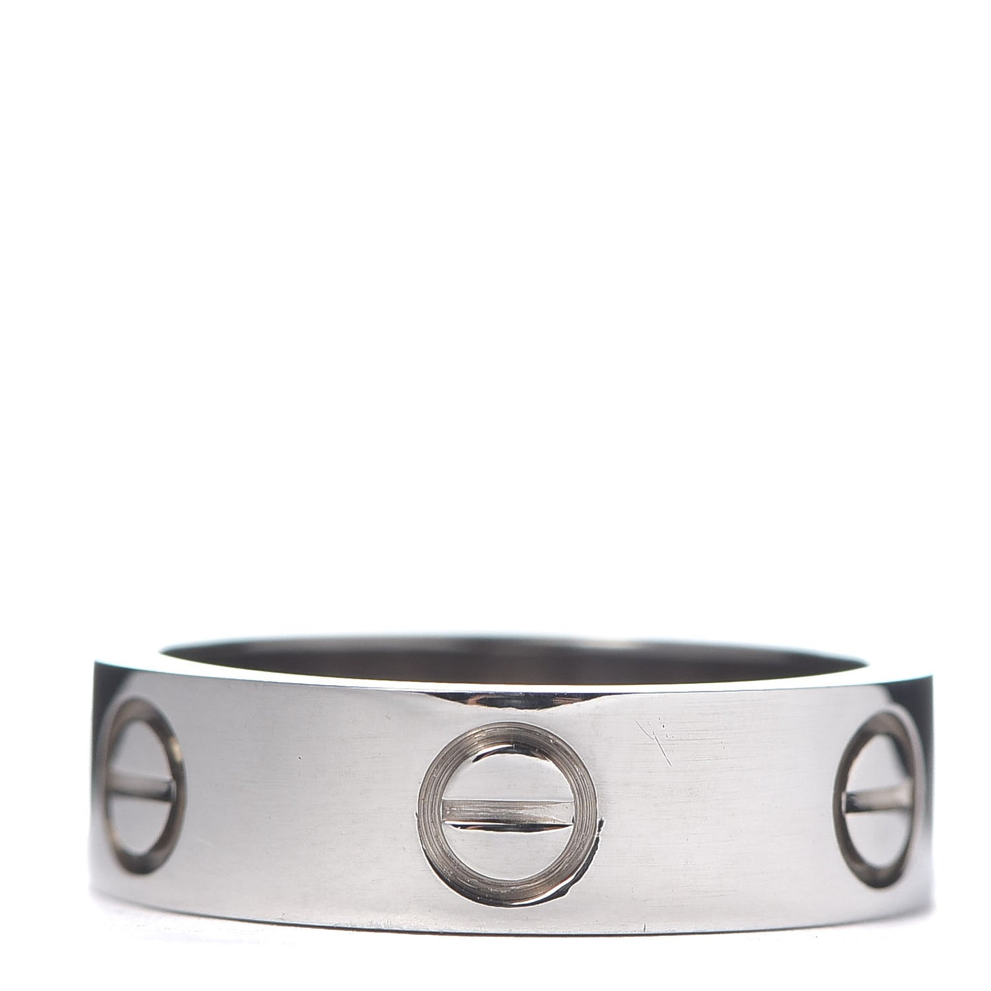 18K White Gold 5.5mm LOVE Ring 51 5.75