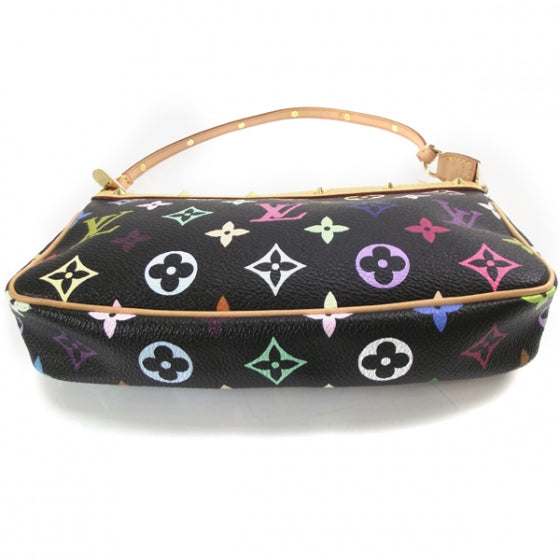 Louis Vuitton Monogram Multicolor Pochette Accessories Black 4 of 8