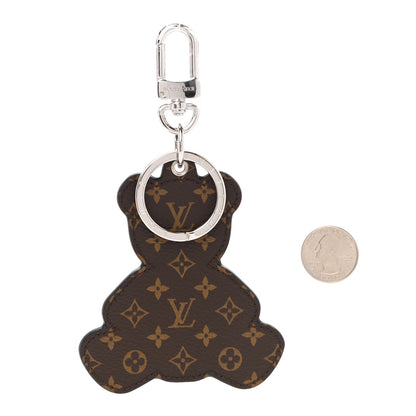 Louis Vuitton Monogram Teddy Bear Bag Charm Key Holder Brown 2 of 3