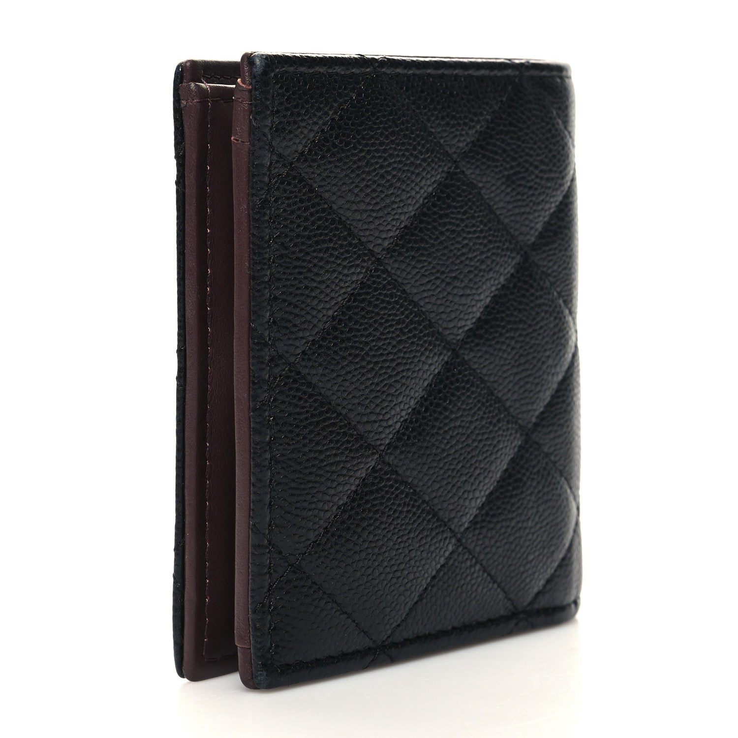 Chanel Caviar Quilted Compact Bifold Wallet Black 3 of 12