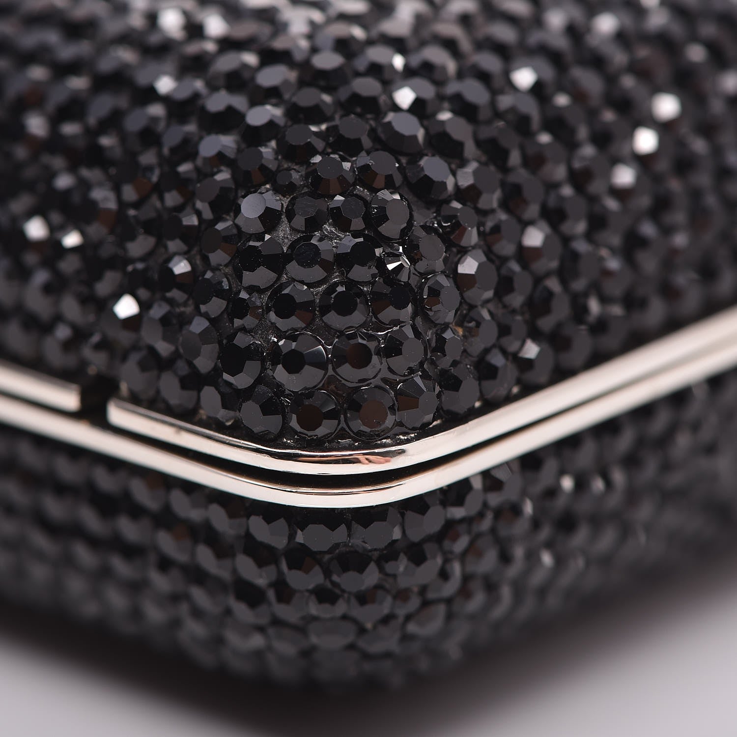 Judith Leiber Swarovski Crystal Minaudiere Clutch Black 11 of 18