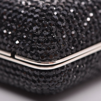 Judith Leiber Swarovski Crystal Minaudiere Clutch Black 11 of 18
