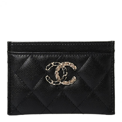 Chanel Caviar Quilted French New Wave Card Holder Black 1 of 5