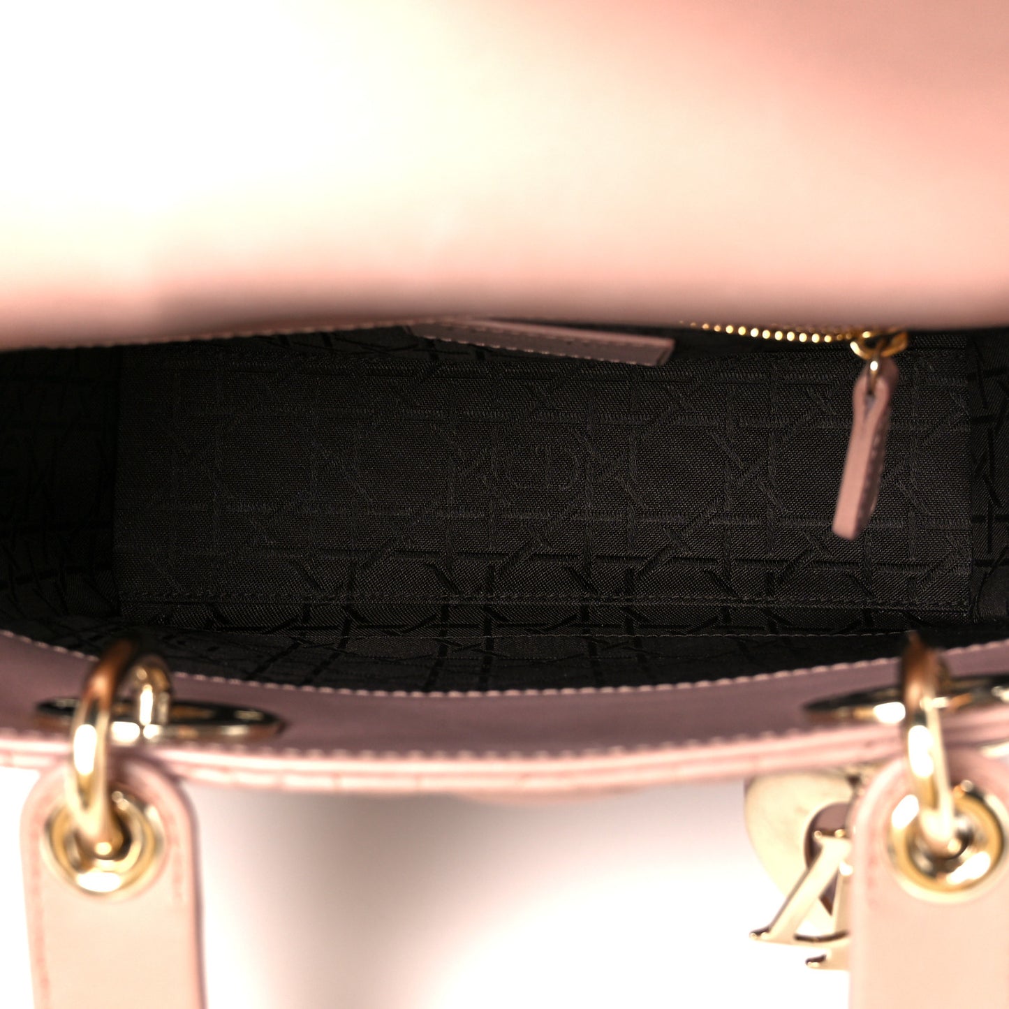 Lambskin Cannage Small My ABC Dior Lady Dior Blush